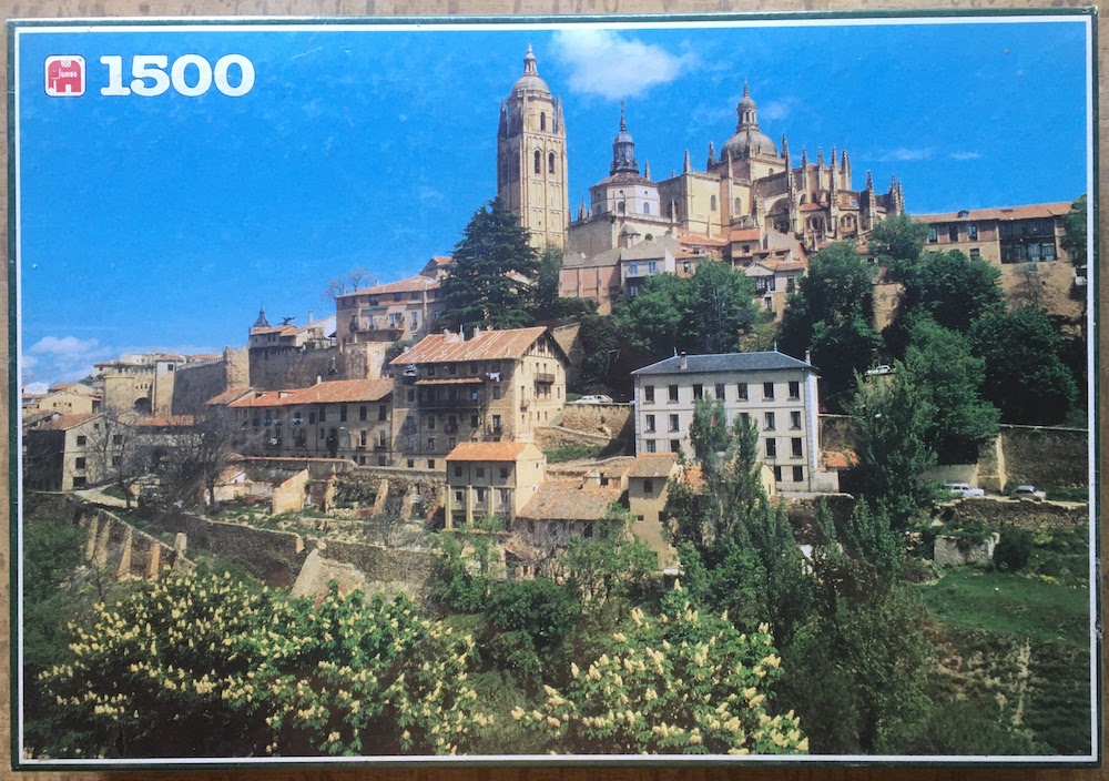 1500, Jumbo, The Cathedral in Segovia, Factory Sealed, 2024-12-16 Image of the puzzle 1500, Jumbo, The Cathedral in Segovia, Complete, Picture of the box