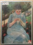 Image of the puzzle 1000, Nathan, A Woman Sewing, by Mary Cassatt, Factory Sealed, Picture of the box
