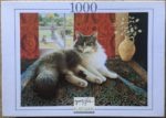 Image of the puzzle 1000, Nathan, The Cat and the Vase, by Lesley Anne Ivory, Complete, Picture of the box