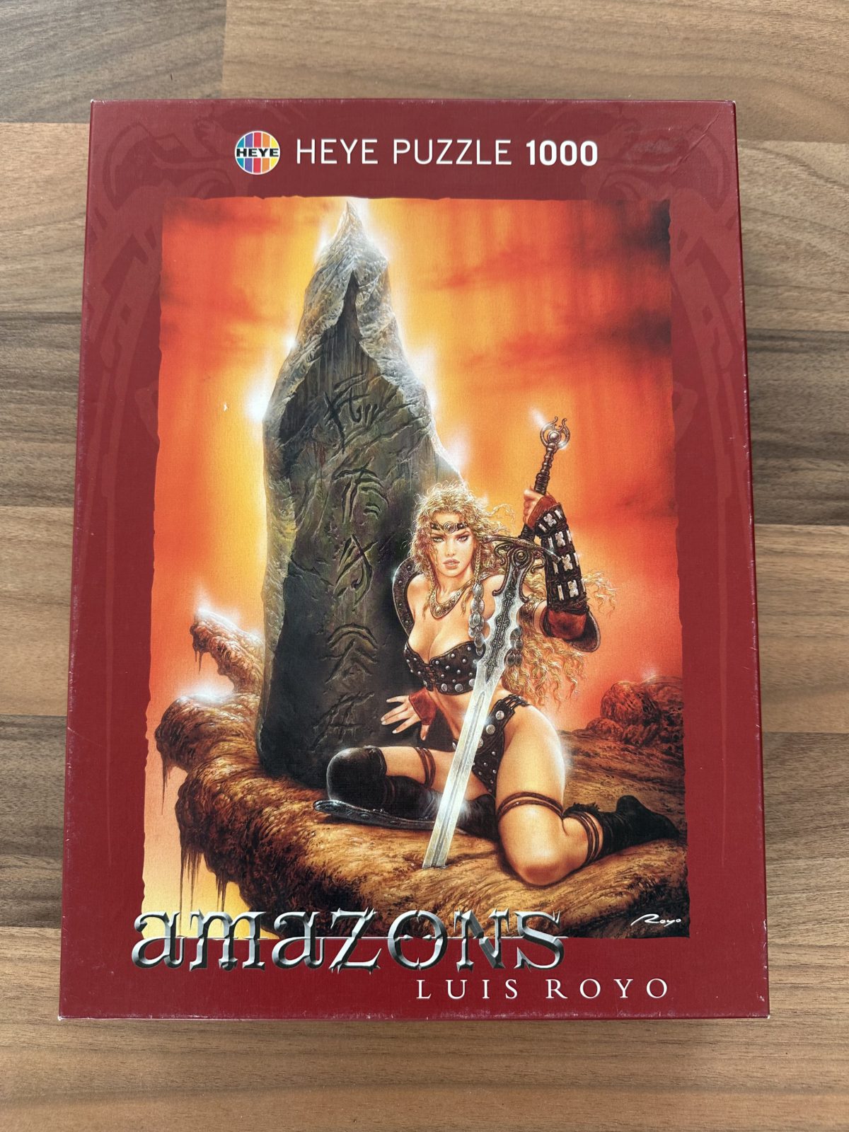 1000, Heye, Rock, Luis Royo, ??? Image of the puzzle 1000, Heye, Rock, Luis Royo, Factory Sealed, Picture of the box