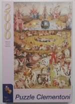 Image of the puzzle 2000, Clementoni, The Garden of Earthly Delights, by Hieronymus Bosch, Sealed Bag, Picture of the box