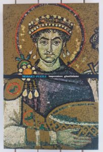 Image of the puzzle 1000, International Team, Mosaici Puzzle, Imperatore Giustiniano, Sealed Bag, Picture of the box