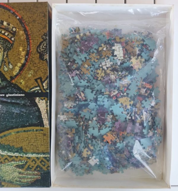 Image of the puzzle 1000, International Team, Mosaici Puzzle, Imperatore Giustiniano, Sealed Bag, Picture of the bag
