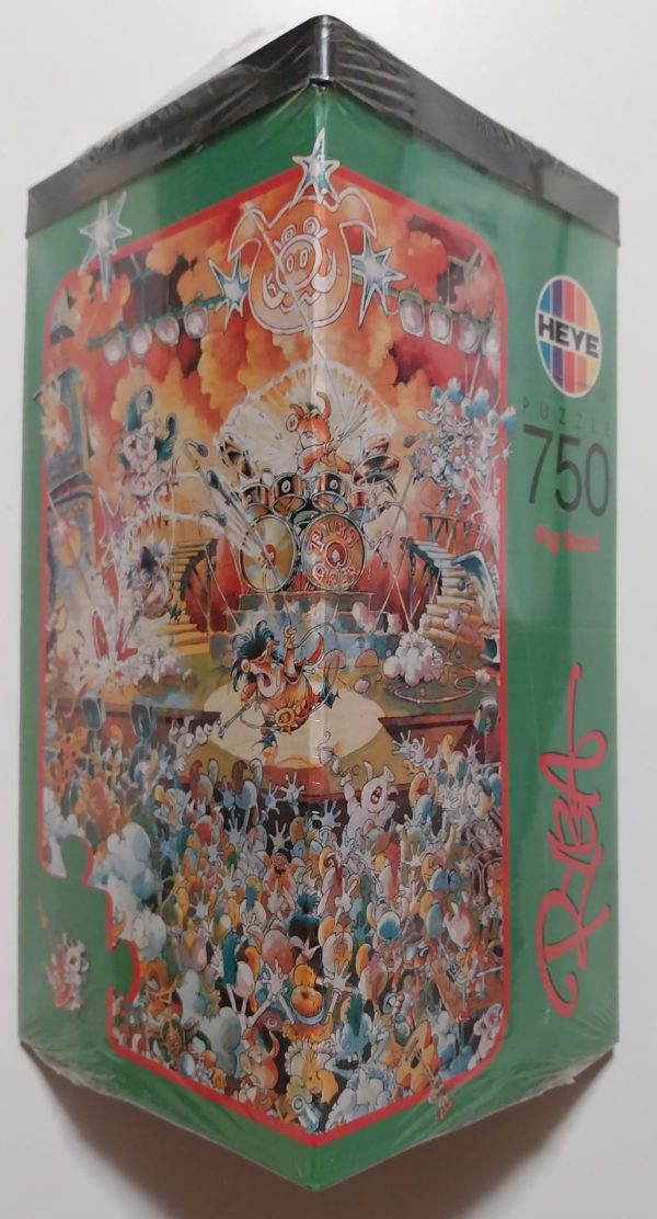 Image of the puzzle 750, Heye, Pig Band, by Michael Ryba, Factory Sealed, Picture of the box