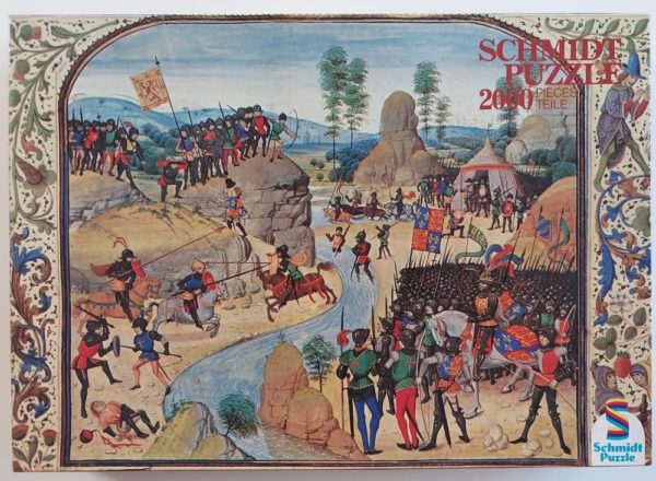 Image of the puzzle 2000, Schmidt, Français contre Anglais, by Loyset Liédet, Sealed Bag, Picture of the box
