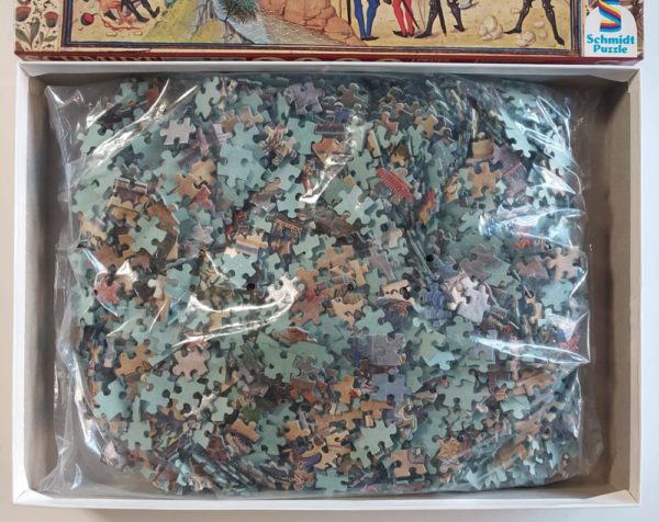 Image of the puzzle 2000, Schmidt, Français contre Anglais, by Loyset Liédet, Sealed Bag, Picture of the bag