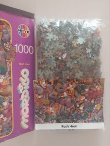 Image of the puzzle 1000, Heye, Rush Hour, by Guillermo Mordillo, Sealed Bag, Picture of the bag