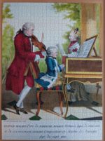 Image of the puzzle 1000, Jumbo, The Young Mozart + CD, Complete, Picture of the puzzle