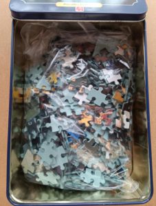 Image of the puzzle 500, Jumbo, The Kitchen Maid, by Johannes Vermeer, Complete, Picture of the bag