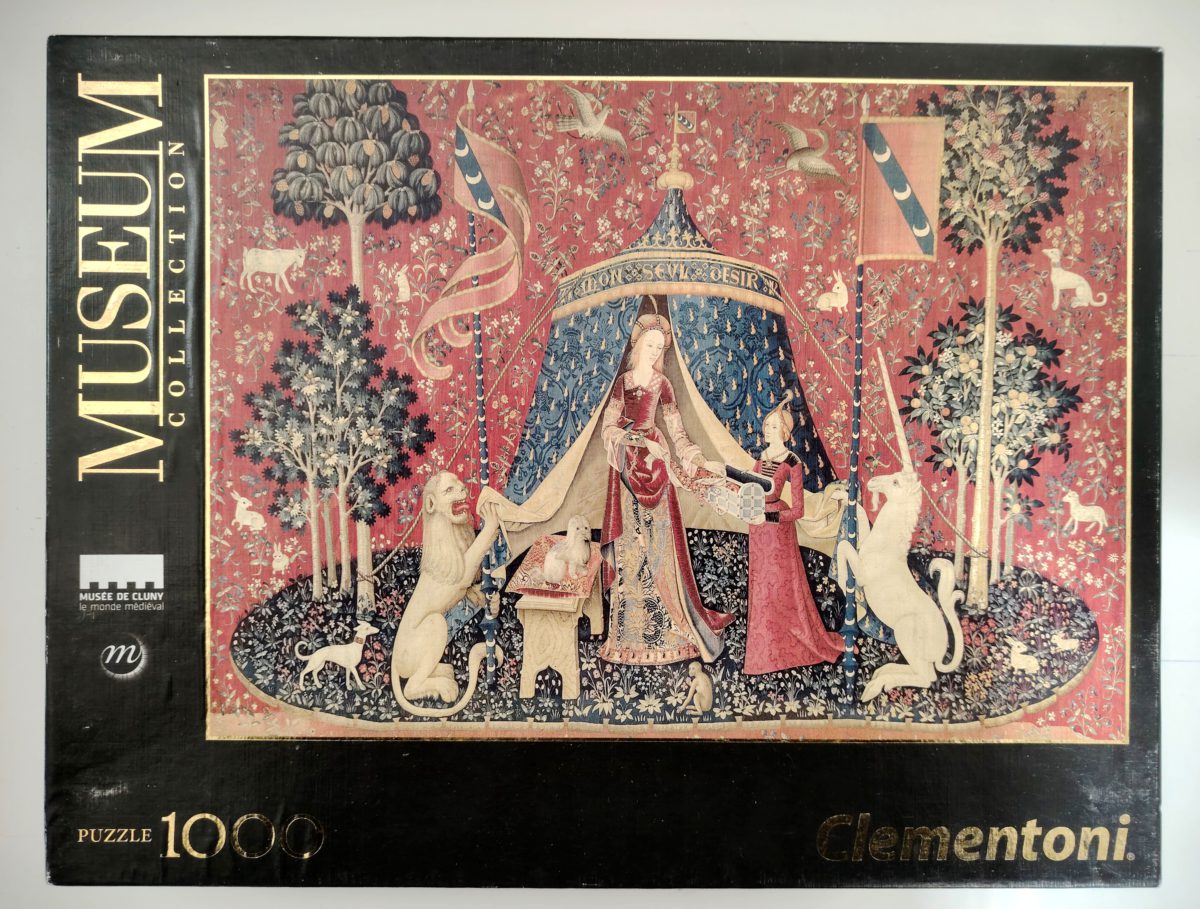 Image of the puzzle 1000, Clementoni, The Lady and the Unicorn, Sealed Bag, Picture of the Box