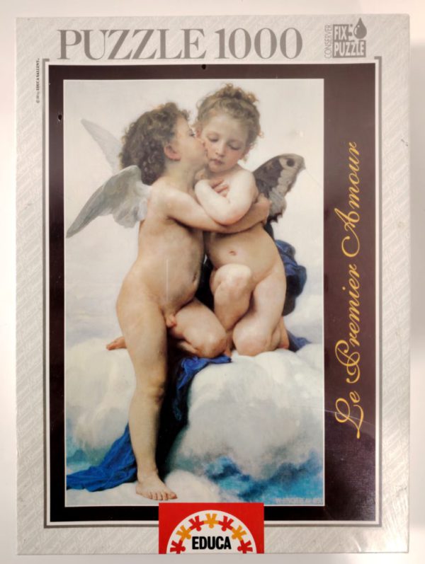 Image of the puzzle 1000, Educa, Le Premier Amour, Bouguereau, Factory Sealed, Picture of the box