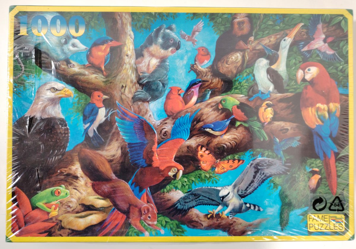 Image of the puzzle 1000, Fame, Nature Jungle, Factory Sealed, Picture of the box