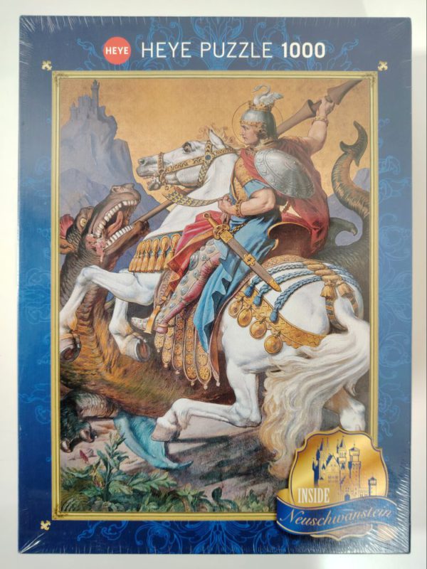 Image of the puzzle 1000, Heye, St. George, James Rieck, Factory Sealed, Picture of the box