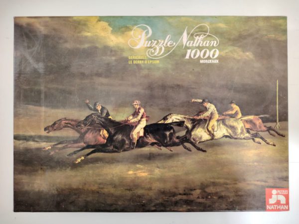 Image of the puzzle 1000, Nathan, The Epsom Derby, by Theodore Géricault, Sealed Bag, Picture of the box