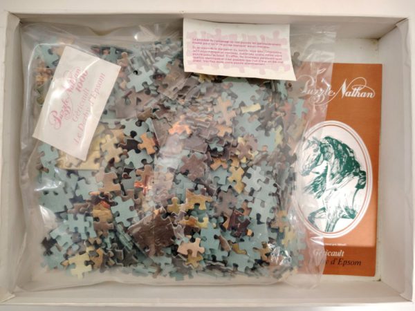 Image of the puzzle 1000, Nathan, The Epsom Derby, by Theodore Géricault, Sealed Bag, Picture of the bag