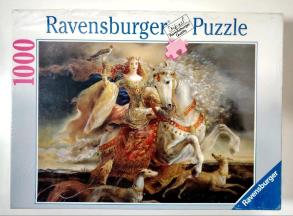 Image of the puzzle 1000, Ravensburger, Princess Eleanor, by Kinuko Yamabe Craft, Factory Sealed, Picture of the box