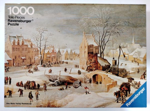 Image of the puzzle 1000, Ravensburger, Winter Landscape, Brueghel, Sealed Bag, Picture of the box