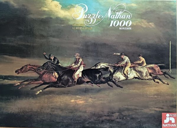 Image of the puzzle 1000, Nathan, The Epsom Derby, by Géricault, Sealed Bag, Picture of the box