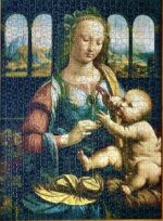Image of the puzzle 1000, Ravensburger, Madonna of the Carnation, by Vinci, Complete, Picture of the puzzle