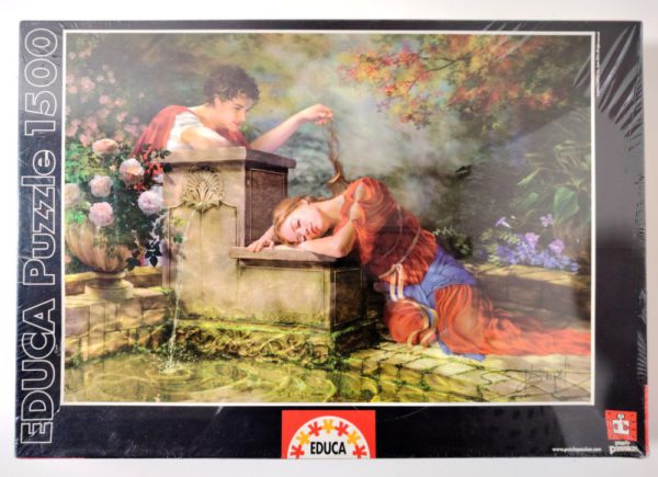 Image of the puzzle 1500, Educa, While She was Sleeping, by Drazenka Kimpel, Factory Sealed, Picture of the box