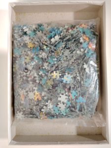 Image of the puzzle 1500, Jumbo, Fantasies of the Sea, Christensen, Sealed Bag, Picture of the bag