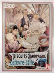 Image of the puzzle 1500, Nathan, Sponge Fingers – Old Fashioned Poster, by Alphonse Mucha, Factory Sealed, Picture of the box
