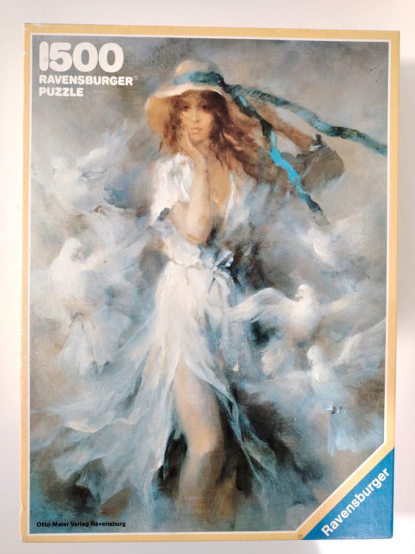 Image of the puzzle 1500, Ravensburger, Beautiful Woman, Haenraets, Sealed Bag, Picture of the box