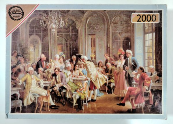 Image of the puzzle 2000, Falcon, An Elegant Soirée, August Knoop, Sealed Bag, Picture of the box