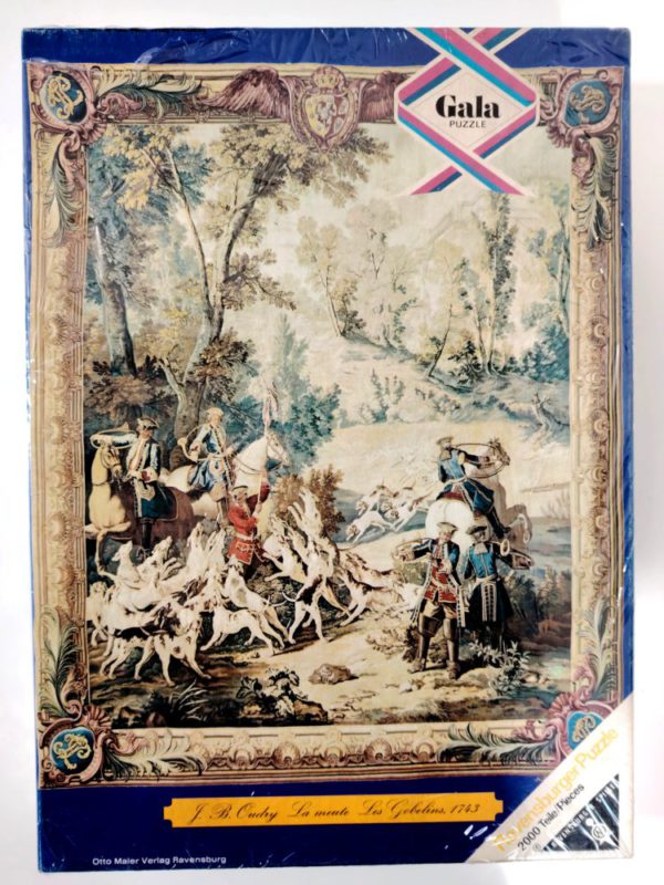 Image of the puzzle 2000, Ravensburger, The Chase, Oudry, Factory Sealed, Picture of the box