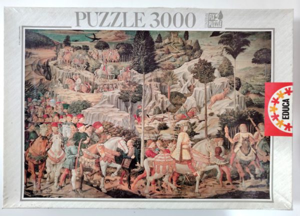 Image of the puzzle 3000, Educa, Corteo dei Re Magi, by Benozzo Gozzoli, Sealed Bag, Picture of the box