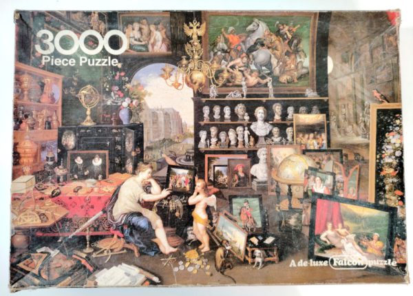Image of the puzzle 3000, Falcon, Allegory of Sight, Jan van Kessel , Sealed Bag, Picture of the box