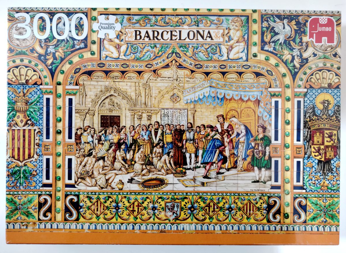 3000, Jumbo, Tiles of Barcelona, Factory Sealed, Listed by RarePuzzlesEurope Image of the puzzle 3000, Jumbo, Tiles of Barcelona, Factory Sealed, Picture of the box