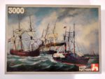 Image of the puzzle 3000, Nathan, Ships Entering Le Havre, by Édouard Adam, Sealed Bag, Picture of the Box