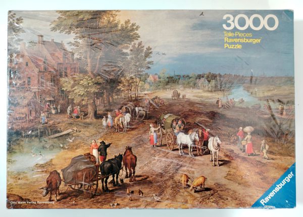 Image of the puzzle 3000, Ravensburger, A Country Inn, Jan Brueghel the Elder, Factory Sealed, Picture of the box