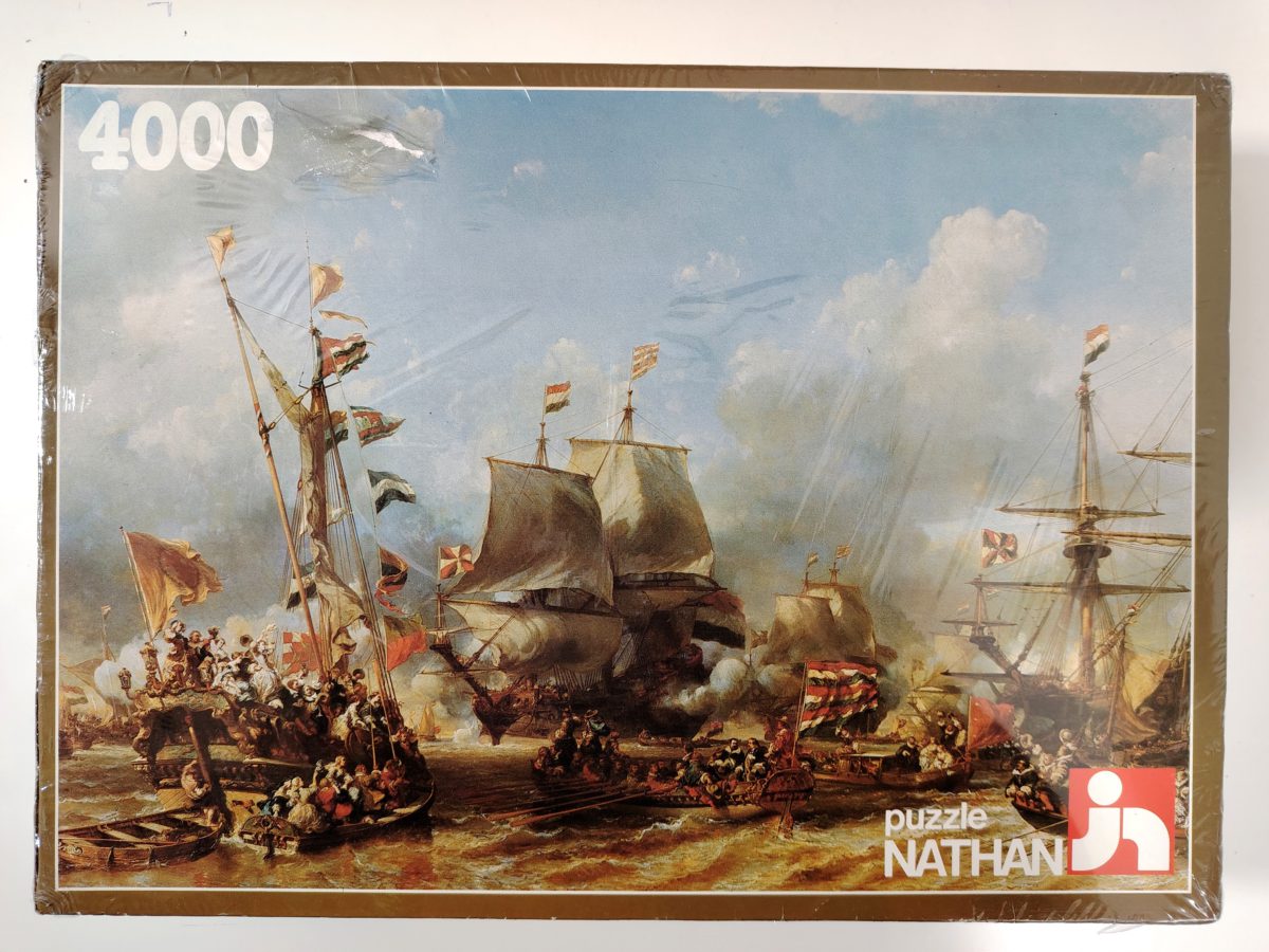 Image of the puzzle 4000, Nathan, Ruyter Sets off from Texel, Isabey, Factory Sealed, Picture of the box