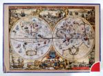 Image of the puzzle 5000, Dujardin, Old World Map, Sealed Bag, Picture of the box