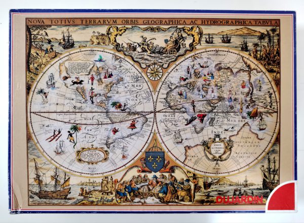 Image of the puzzle 5000, Dujardin, Old World Map, Sealed Bag, Picture of the box