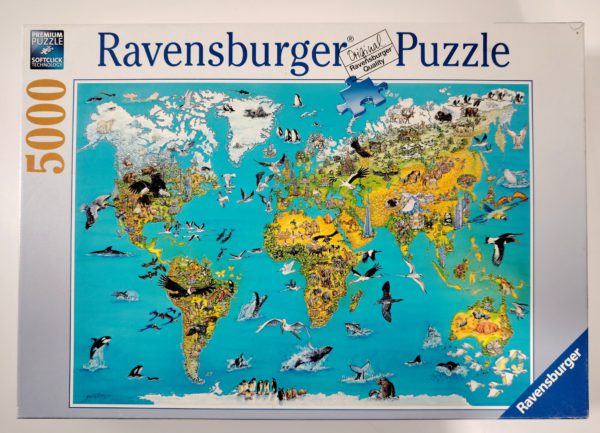 Image of the puzzle 5000, Ravensburger, Fascination Earth, Gerold Como, Sealed Bag, Picture of the box