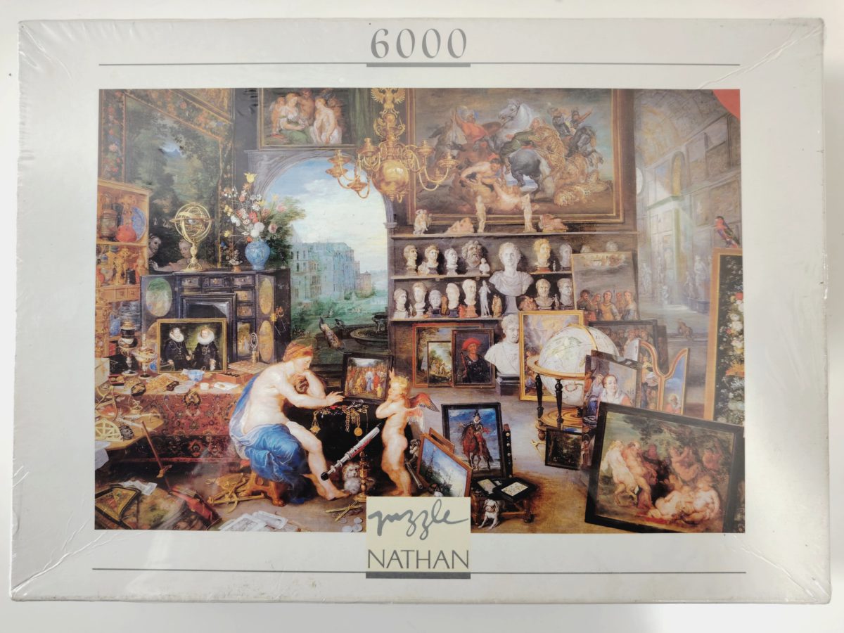 6000, Nathan, The View, Jan Brueghel the Elder, Factory Sealed, Listed by RarePuzzlesEurope Image of the puzzle 6000, Nathan, The View, Jan Brueghel the Elder, Factory Sealed, Picture of the box