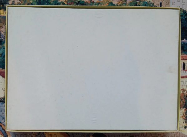 Image of the puzzle 1000, Puzzelman, French Reflection, by Robert Schaar, Complete, Picture of the back