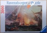 Image of the puzzl 3000, Ravensburger, Bombardment of Algiers, by George Chambers, Factory Sealed, Picture of the box