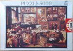 Image of the puzzle 5000, Educa, The Gallery of Cornelis van der Geest, by Willem van Haecht, Complete, Picture of the box