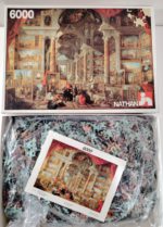 Image of the puzzle 6000, Nathan, Picture Gallery, by Giovanni Paolo Panini, Sealed Bag, Picture of the bag