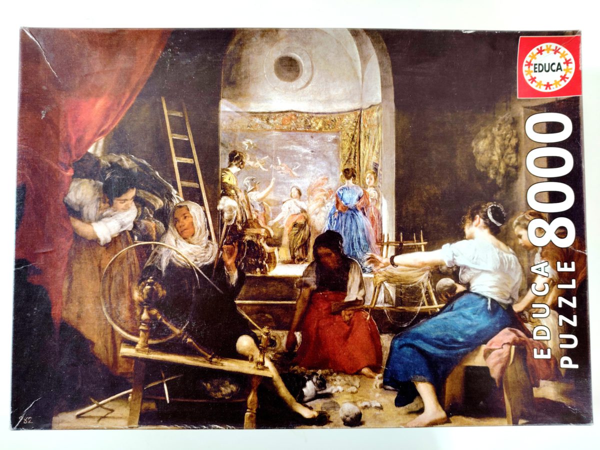 Image of the puzzle 8000, Educa, Las Hilanderas, Velázquez, Sealed Bag, Picture of the box