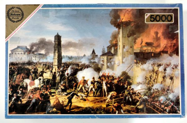 Image of the puzzle 5000, Falcon, The Attack and taking of Ratisbon, by Charles Thévenin, Sealed Bag, Picture of the box