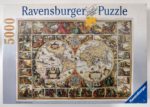 Image of the puzzle 5000, Ravensburger, Historical Map of the World, Visscher, Factory Sealed, Picture of the box