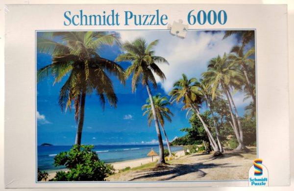 Image of the puzzle 6000, Schmidt, Palm Beach, Factory Sealed, Picture of the box
