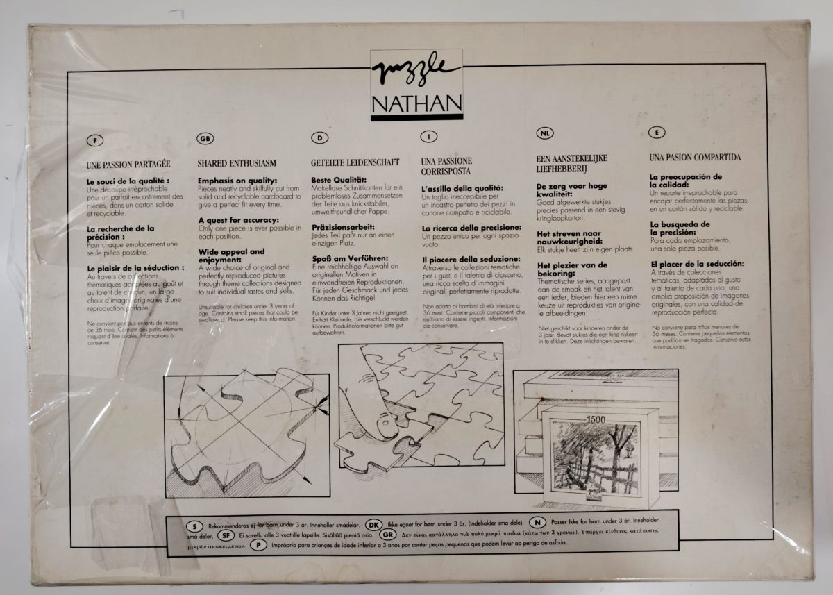 6000, Nathan, Nautilus, Gabor Szittya, Factory Sealed, Listed by RarePuzzlesEurope Image of the puzzle 6000, Nathan, Nautilus, Gabor Szittya, Factory Sealed, Picture of the back