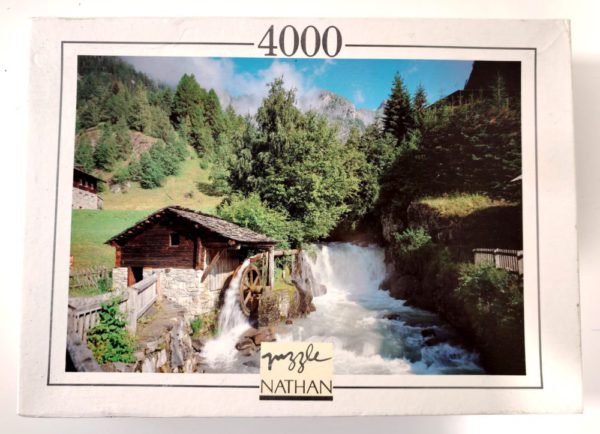 Image of the puzzle 4000, Nathan, Torrent in the Sunlight, Sealed Bag, Picture of the box