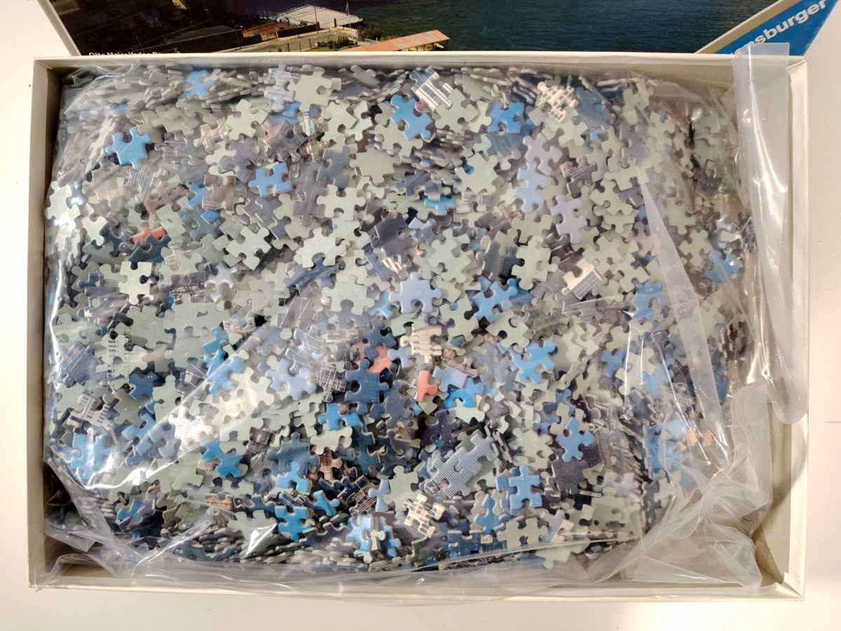 Image of the puzzle 5000, Ravensburger, New York City, Sealed Bag, Picture of the bag